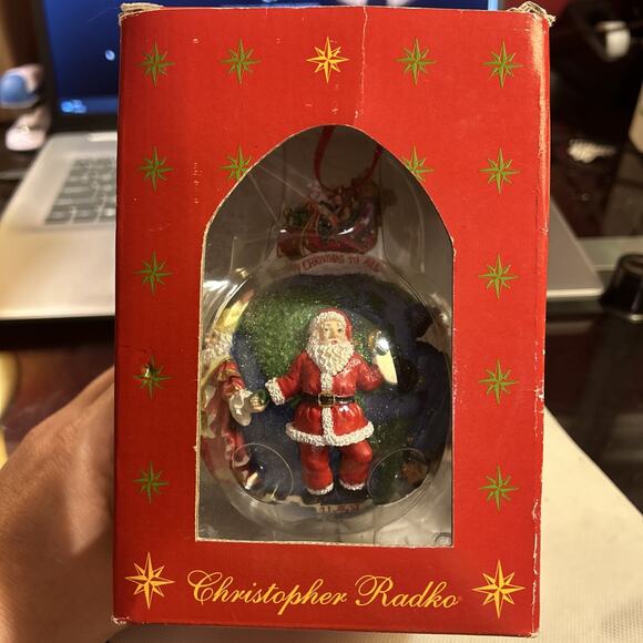 Retired Christopher Radko Ornament SANTAS AROUND THE WORLD Signed w/ Box - Picture 5 of 6